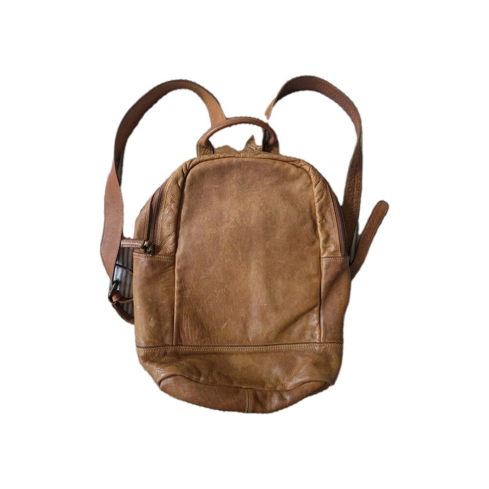 Trades Of Hope Journey Backpack Brown Leather Fair Trade Ethically Made - Picture 7 of 16